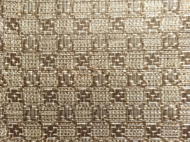 アンティーク　蜀江文織出し本場泥大島紬着物